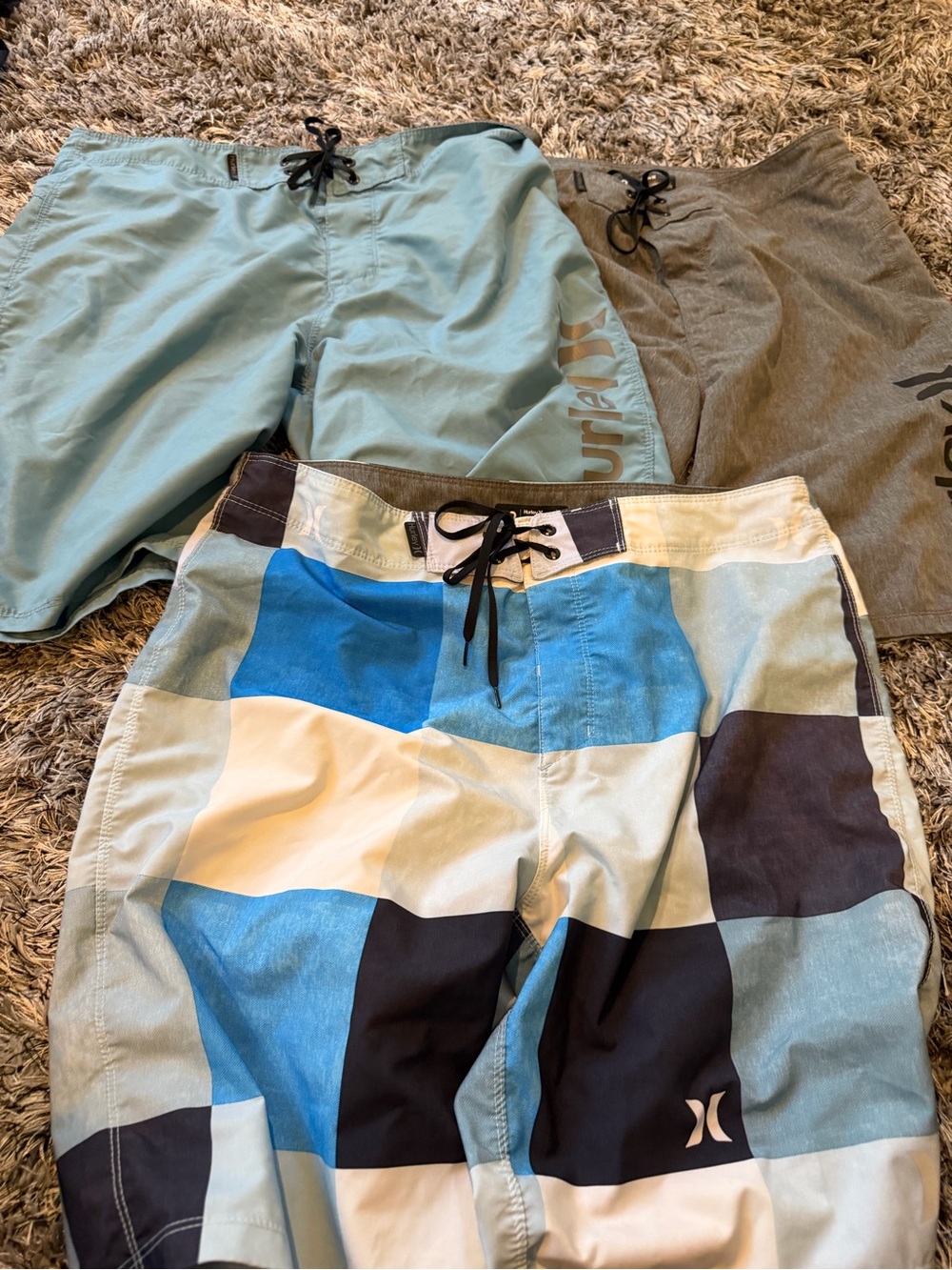 Hurley Men's swim shorts. Can sell all three together or separate.